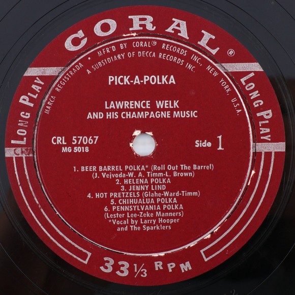 Lawrence Welk & His Champagne Music Pick-A-Polka 1956 Mono LP Record CRL 57067 - Picture 9 of 16